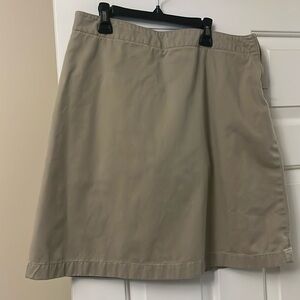Land End Khaki Uniform Skort